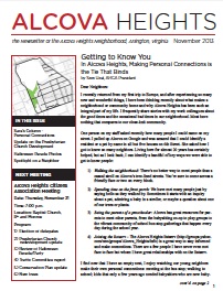 November 2013 Alcova Heights Newsletter Ready to Read